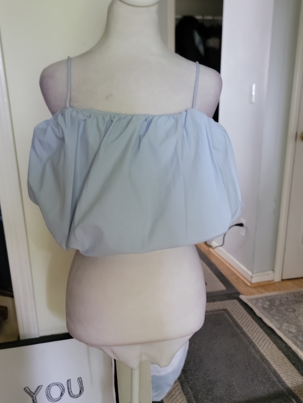 H&M Light Blue Crop Top